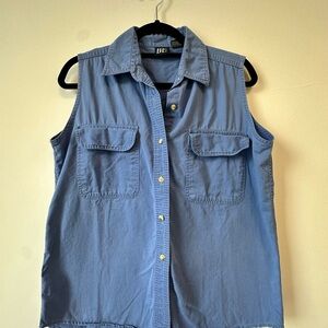 Vintage Basic Editions Light Blue Cotton Shirt